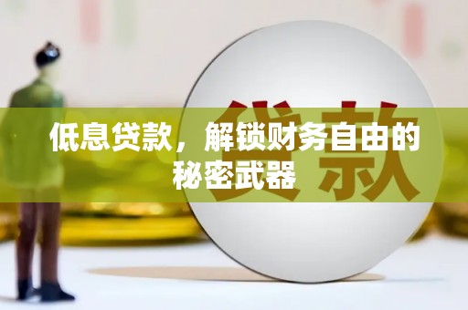 务川低息贷款，解锁财务自由的秘密武器