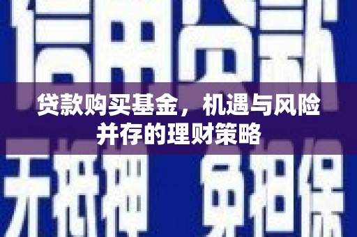 富阳贷款购买基金，机遇与风险并存的理财策略