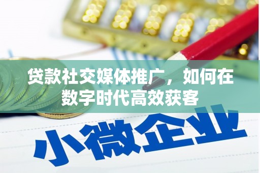 山阳贷款社交媒体推广，如何在数字时代高效获客