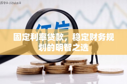 武川固定利率贷款，稳定财务规划的明智之选