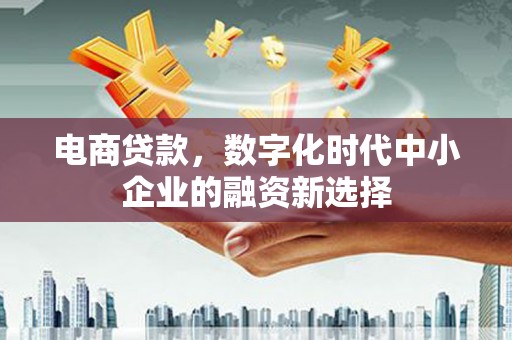 鹿泉电商贷款，数字化时代中小企业的融资新选择
