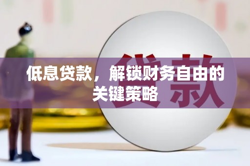 鹤庆低息贷款，解锁财务自由的关键策略