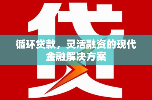 乳源循环贷款，灵活融资的现代金融解决方案