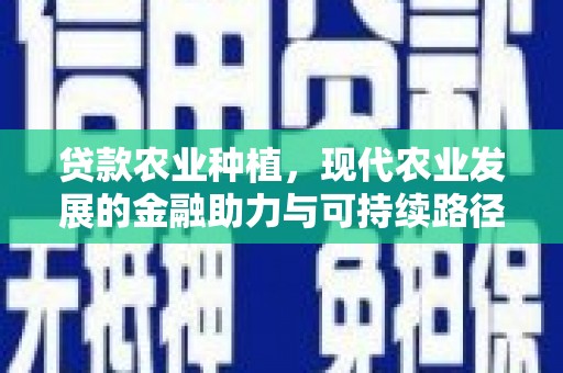 梨树县贷款农业种植，现代农业发展的金融助力与可持续路径