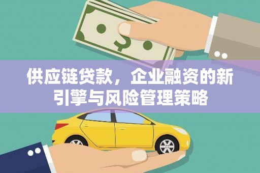 睢阳供应链贷款，企业融资的新引擎与风险管理策略