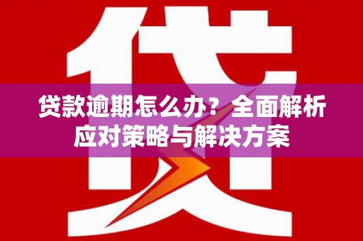 岳塘贷款逾期怎么办？全面解析应对策略与解决方案