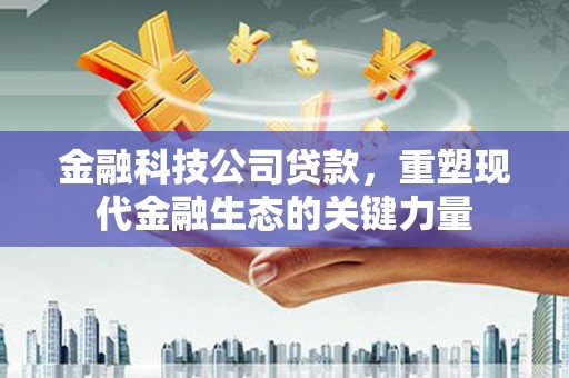 梅州金融科技公司贷款，重塑现代金融生态的关键力量