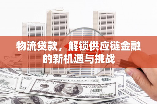汝南物流贷款，解锁供应链金融的新机遇与挑战